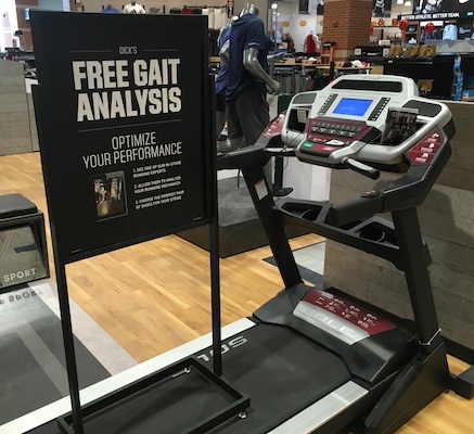 Gait analysis at Dick's Sporting Goods