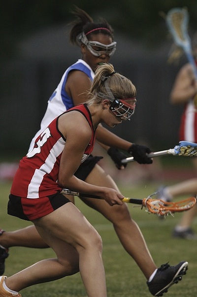 Lacrosse shoes provide stability and help with quick acceleration.