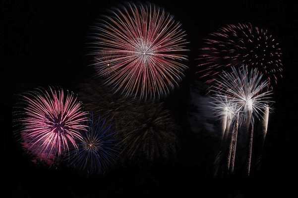 patriotic fireworks