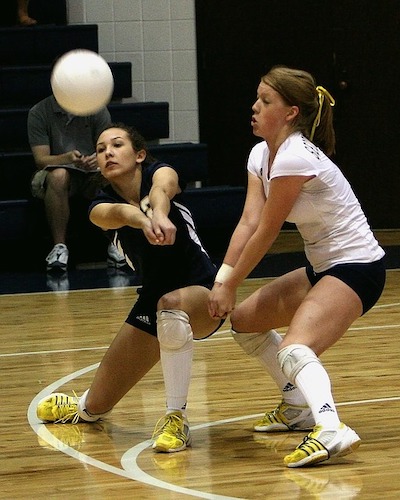 Volleyball requires a lot of lateral movement